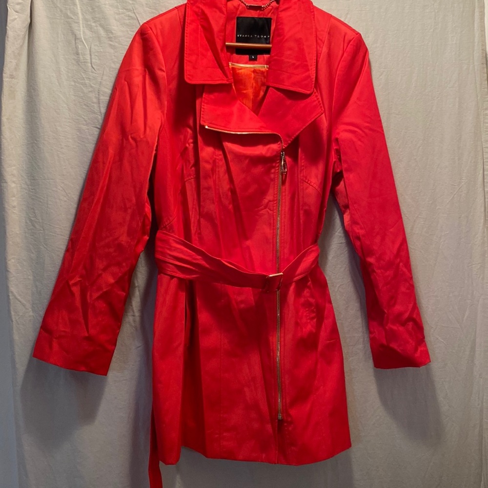 NWOT - Ivanka Trump - Orange Trench Coat - Size Large